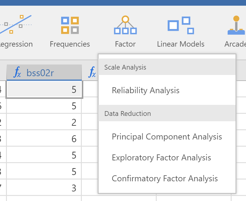 find reliability in jamovi.